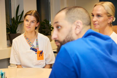 Möte på arbetsplatsen. Förtroendevalda med medlemmar