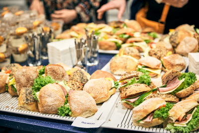 Frukostbuffé, smörgåsar, frukost