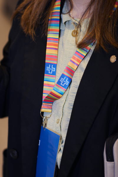 Årsmöte student 2025. Nyckelband, deltagare på VF students årsmöte