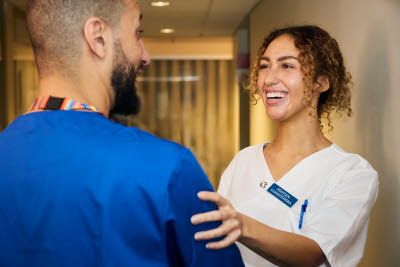 Röntgensjuksköterskor, man och kvinna