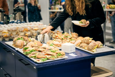 Frukostbuffé, seminarium, möte, mingel