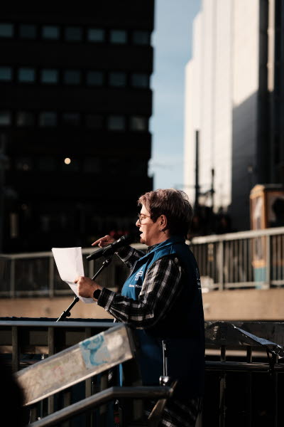 Manifestation 14 maj 2024 på Sergels torg. Rädda vården.
Sineva Ribeiro